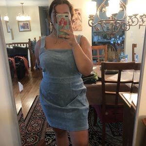 corduroy blue dress